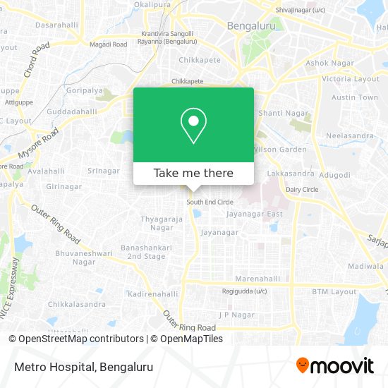 Metro Hospital map