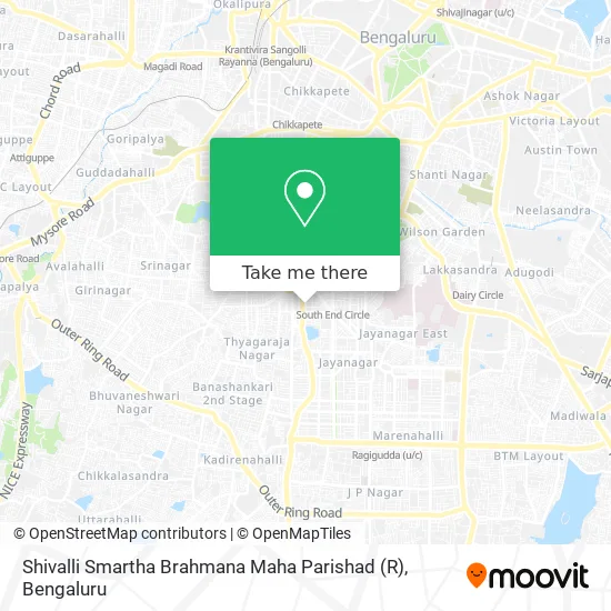 Shivalli Smartha Brahmana Maha Parishad (R) map