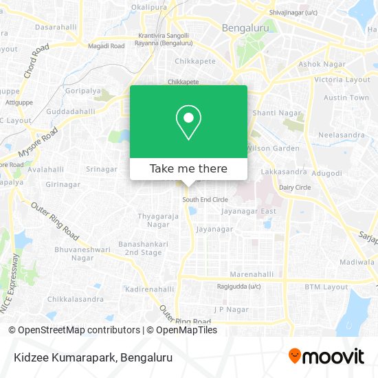 Kidzee Kumarapark map