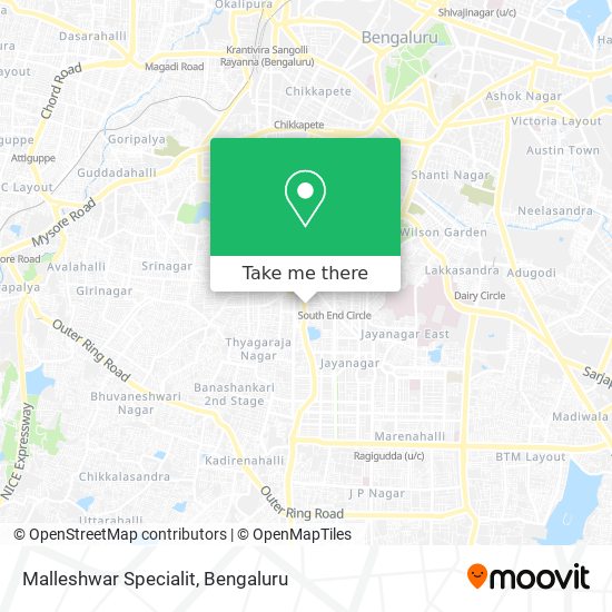 Malleshwar Specialit map