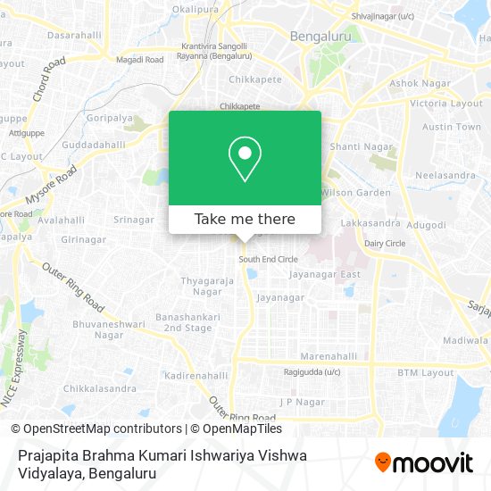 Prajapita Brahma Kumari Ishwariya Vishwa Vidyalaya map