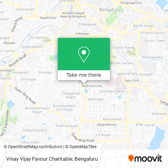 Vinay Vijay Favour Charitable map