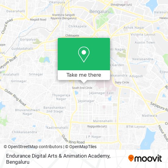 Endurance Digital Arts & Animation Academy map