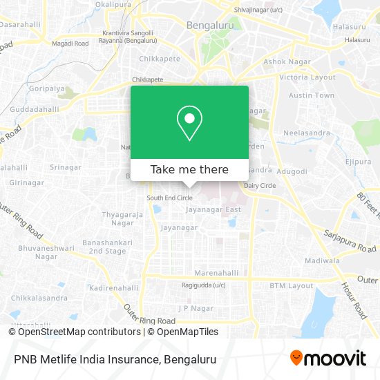 PNB Metlife India Insurance map