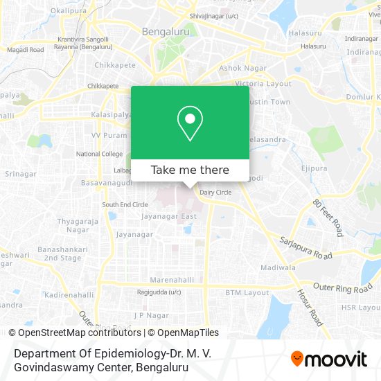 Department Of Epidemiology-Dr. M. V. Govindaswamy Center map