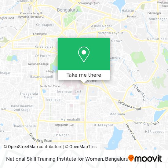 National Skill Training Institute for Women map