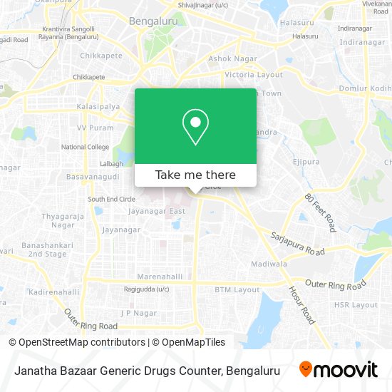 Janatha Bazaar Generic Drugs Counter map