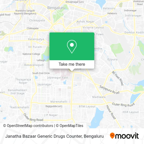 Janatha Bazaar Generic Drugs Counter map