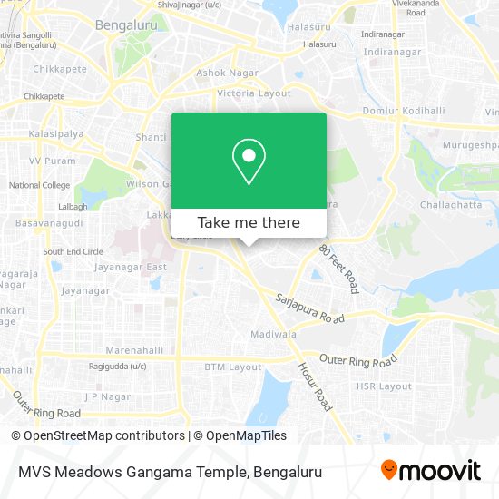 MVS Meadows Gangama Temple map