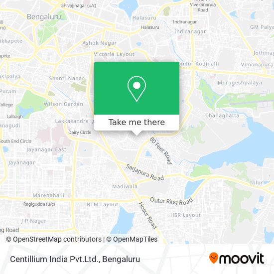 Centillium India Pvt.Ltd. map