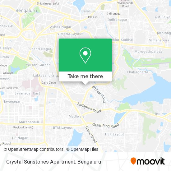 Crystal Sunstones Apartment map