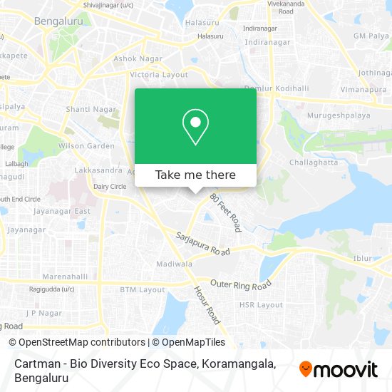 Cartman - Bio Diversity Eco Space, Koramangala map