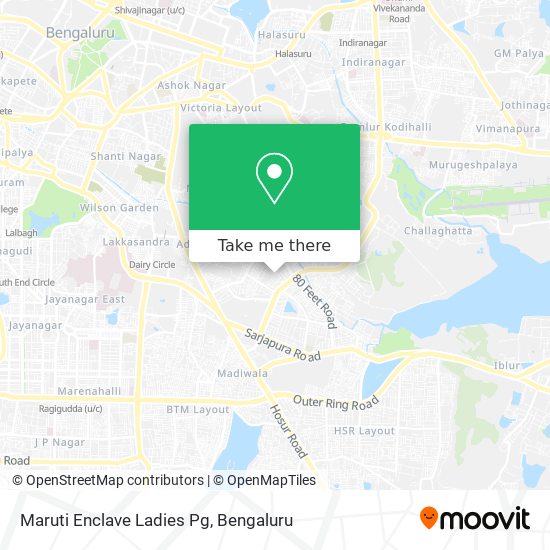 Maruti Enclave Ladies Pg map