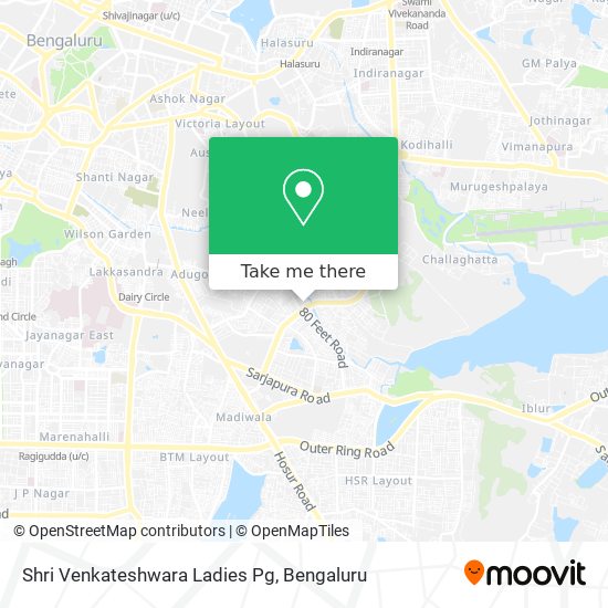 Shri Venkateshwara Ladies Pg map