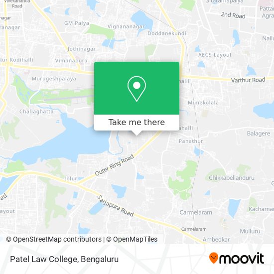 Patel Law College map