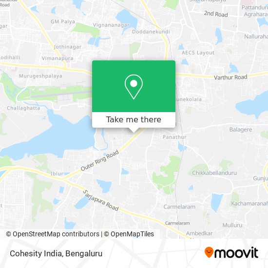 Cohesity India map