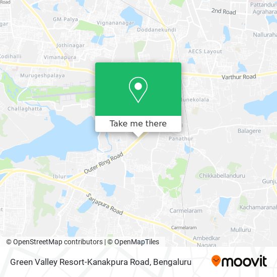Green Valley Resort-Kanakpura Road map