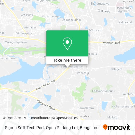 Sigma Soft Tech Park Open Parking Lot map
