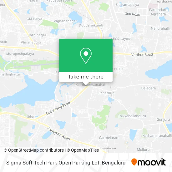 Sigma Soft Tech Park Open Parking Lot map