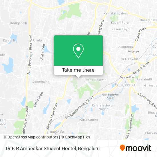 Dr B R Ambedkar Student Hostel map