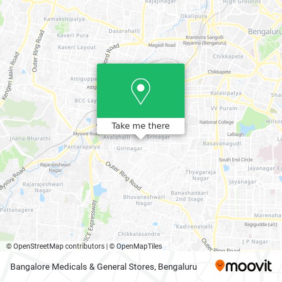 Bangalore Medicals & General Stores map