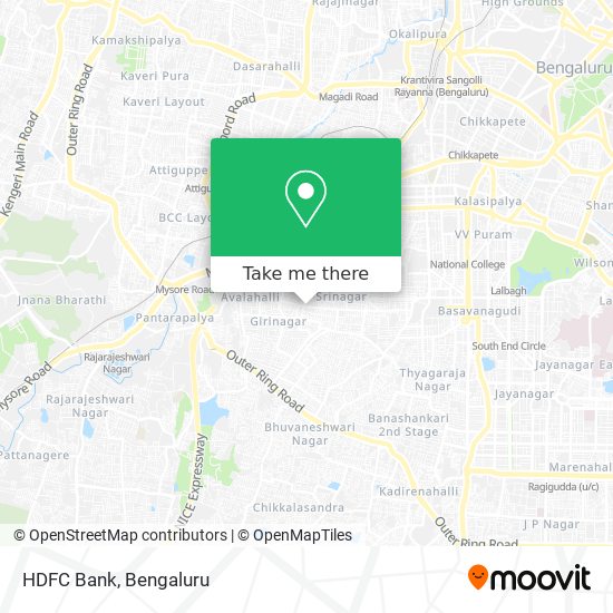 HDFC Bank map