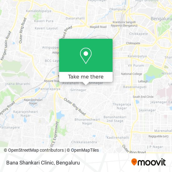 Bana Shankari Clinic map