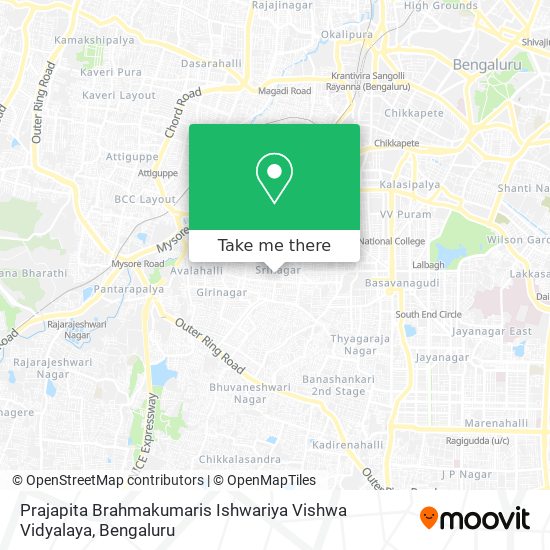 Prajapita Brahmakumaris Ishwariya Vishwa Vidyalaya map