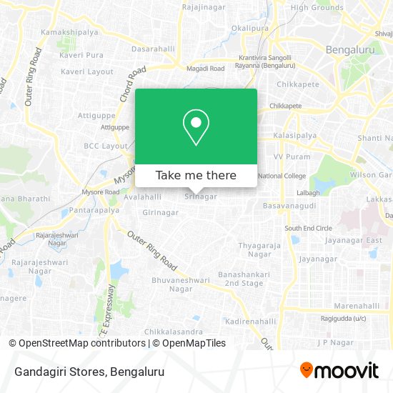 Gandagiri Stores map