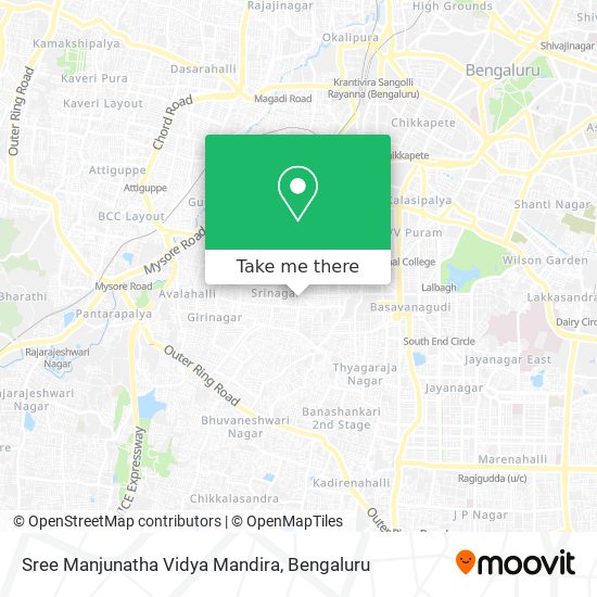 Sree Manjunatha Vidya Mandira map