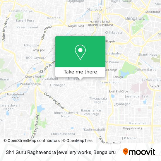 Shri Guru Raghavendra jewellery works map