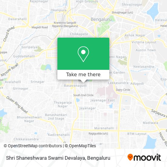 Shri Shaneshwara Swami Devalaya map