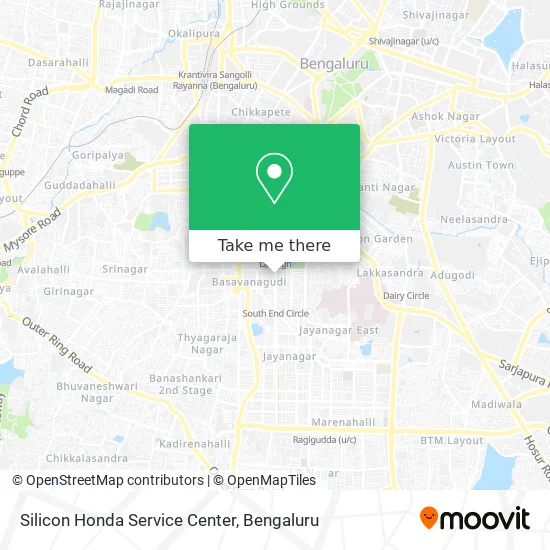 Silicon Honda Service Center map