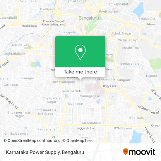 Karnataka Power Supply map