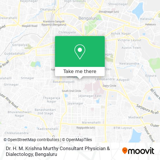 Dr. H. M. Krishna Murthy Consultant Physician & Dialectology map