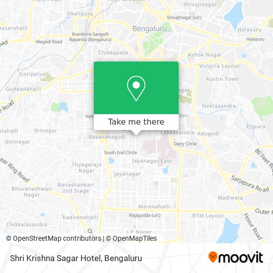 Shri Krishna Sagar Hotel map