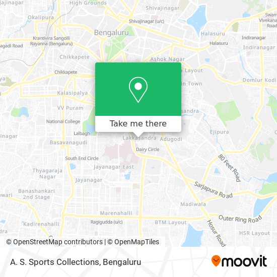 A. S. Sports Collections map