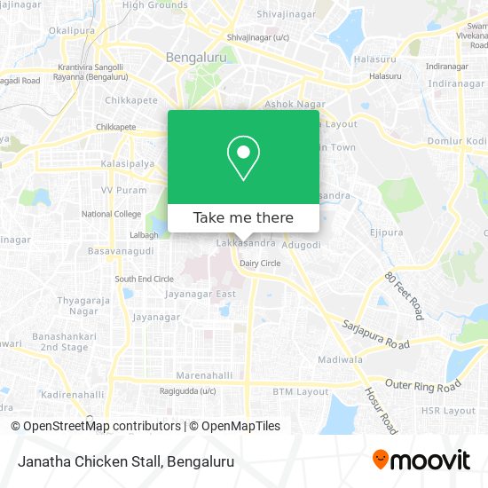 Janatha Chicken Stall map