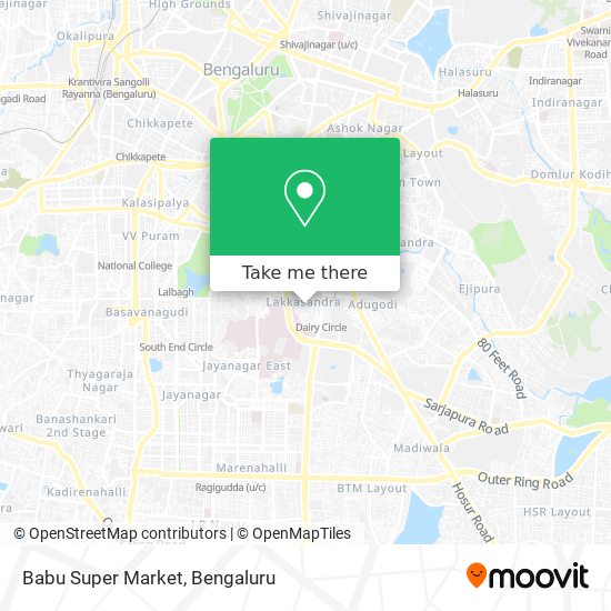 Babu Super Market map