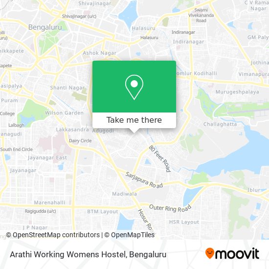 Arathi Working Womens Hostel map