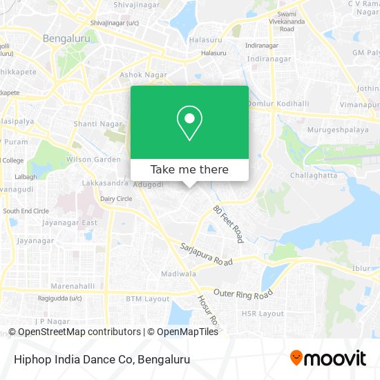 Hiphop India Dance Co map