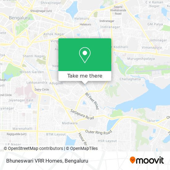 Bhuneswari VRR Homes map