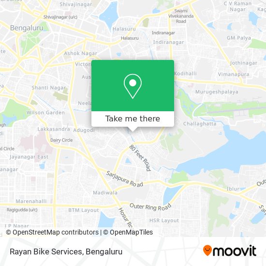 Rayan Bike Services map