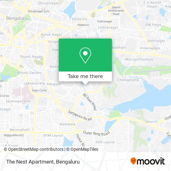 The Nest Apartment map