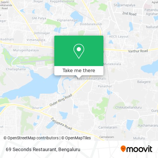 69 Seconds Restaurant map