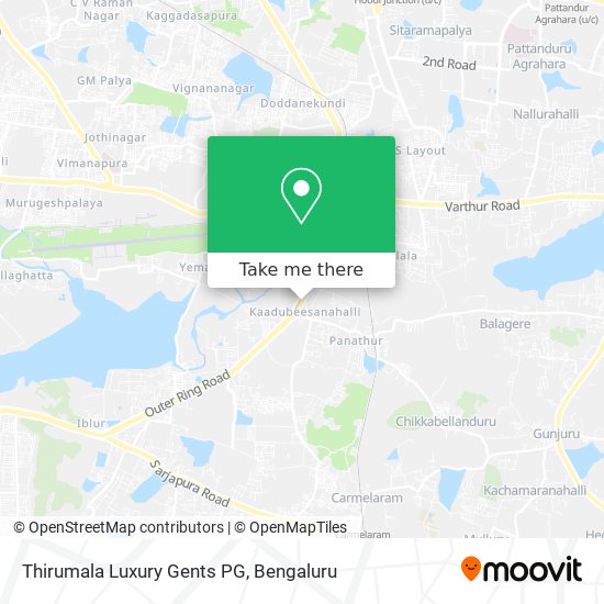 Thirumala Luxury Gents PG map