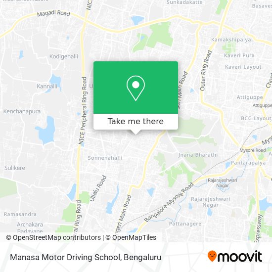 Manasa Motor Driving School map