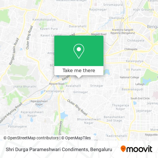 Shri Durga Parameshwari Condiments map