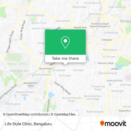 Life Style Clinic map