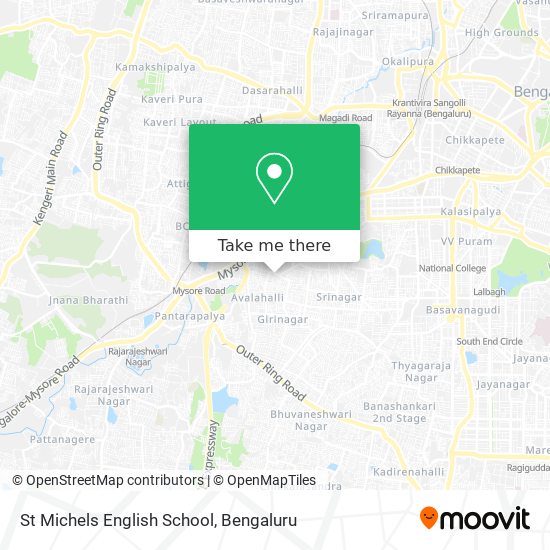 St Michels English School map